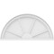 Ekena Millwork Half Round 4 Spoke Architectural Grade PVC Pediment, 30"W x 15"H x 2"P PEDPS030X150HRO04 - alternate 2